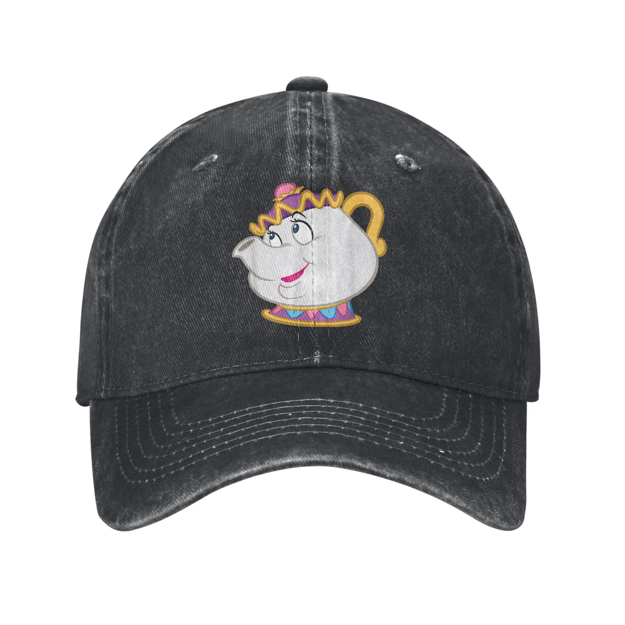 Die Schöne und das Biest Frau Potts Big Face Lässige Baseballkappe für Männer Erwachsene Frühling Jagd Camping Design Heißer Verkauf Baseballkappen