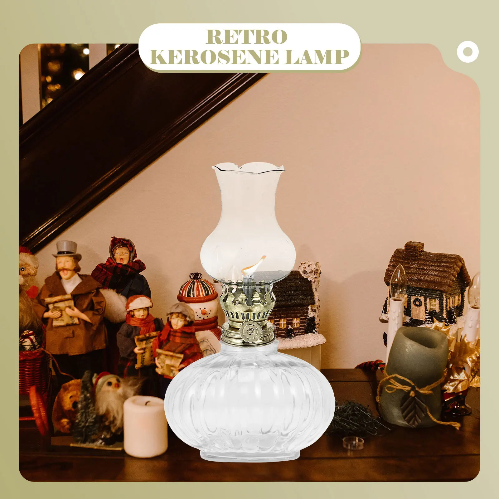 

Абажур масляный шрифт в форме тыквы, бак, дымоход для винтажных деталей ламп