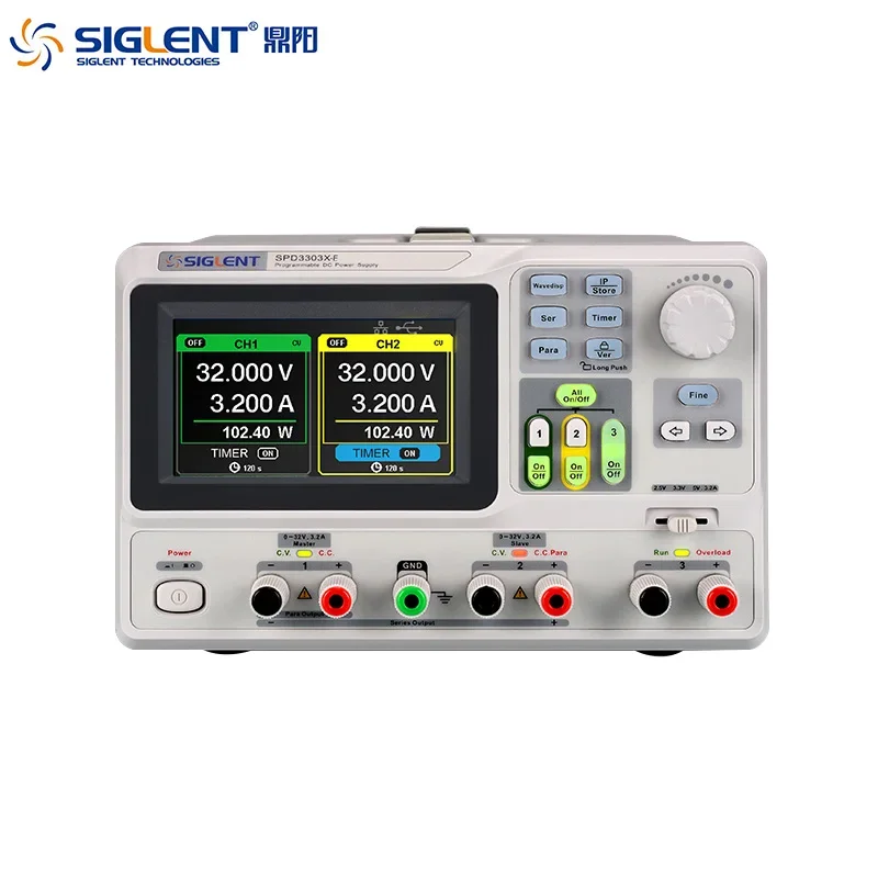 Siglent SPD3303X Alimentatore CC regolabile programmabile a triplo canale ad alta precisione con display TFT-LCD da 4,3 pollici