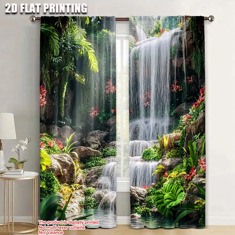 

2pc, Scene Curtains rainforest Protecting Privacy Party Decorations Perfect for Holiday Decorations
