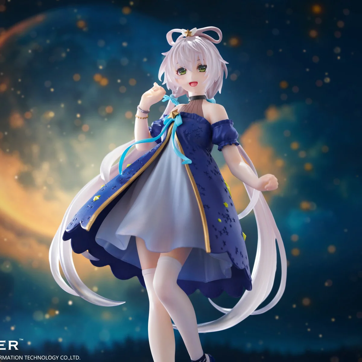 Genuine Original TAITO Luo Tianyi Starry Night Gown PVC 18CM Anime Figure Collectible Model Dolls Statuette Ornament Toy Gifts