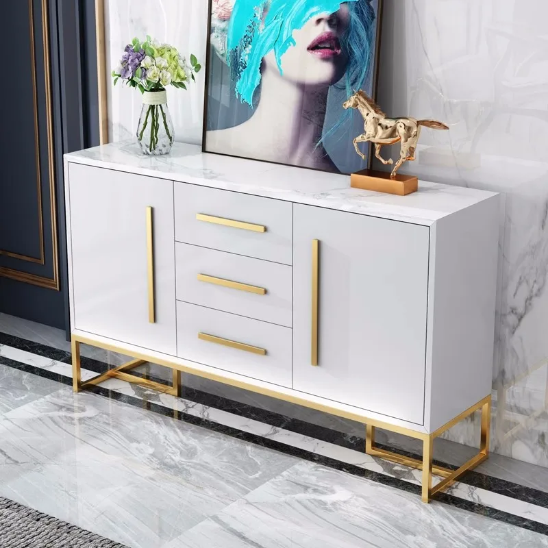 

‖x-Luxury Scandinavian Style Sideboard Buffet Modern Gold Buffet Sideboard Furniture Black White Sideboard*