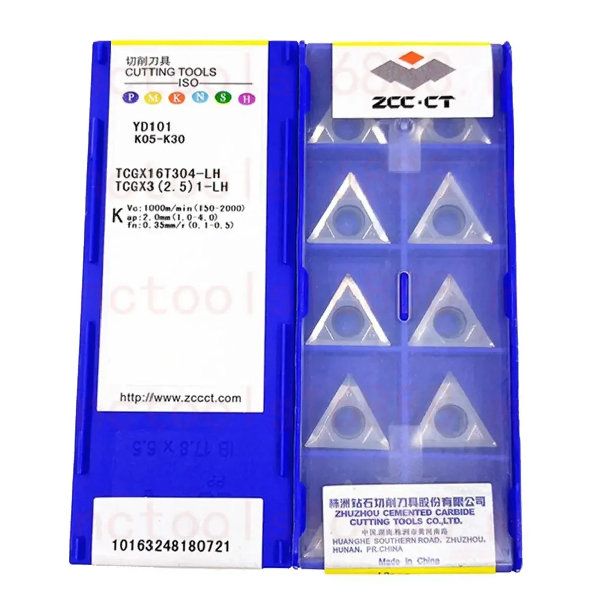 

ZCC.CT TCGX090202 TCGX090204 TCGX110204 TCGX110208 TCGX16T304 TCGX16T308-LH LC YD101 Carbide Insert TCGX Inserts