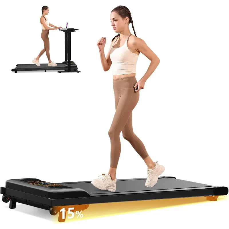 

Walking Pad with Incline，Under Desk Treadmill for Home Office, 2.5HP Portable Treadmills with Sports Dashboard & Remote Control