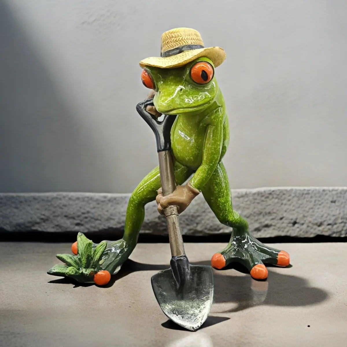 1 resin crafts Nordic style American country digger frog living room dining room wine cabinet decoration office desktop holiday