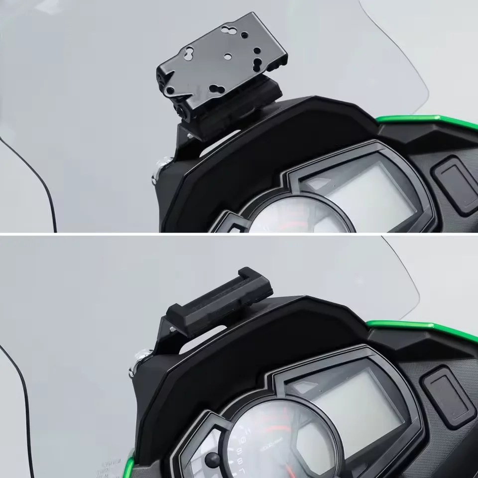 جديد الملاحة قوس جبل حامل GPS للهاتف الذكي لكاواساكي VERSYS X300 Versys X-300 2016 - 2021 دراجة نارية الملحقات #3