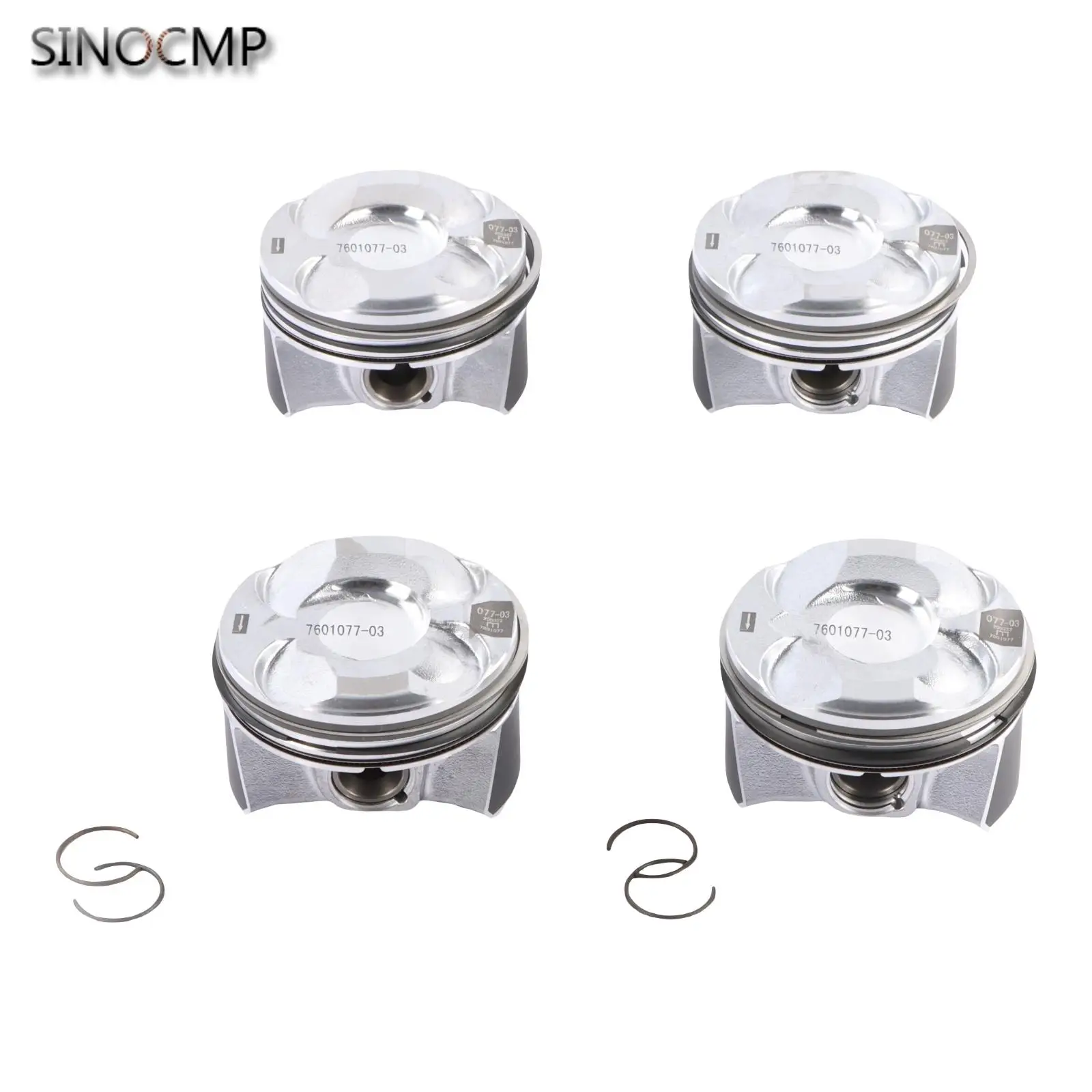 

4pcs Engines PISTON & RING Set 11257601181 11257601077 For 2010-2016 MINI Cooper Countryman Paceman N18 B16 A C STD Car Parts