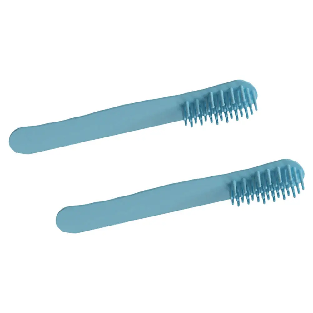 2Pcs Wide Tooth Detangling Hair Comb for Wet Curly Thick Hair Shower Use Silicone Slap Bracelet Design Dandruff Scalp Comb Women
