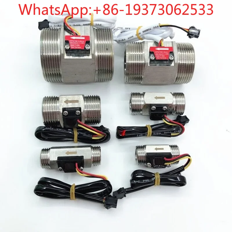 2 Minutes 4 Minutes 6 Minutes 1 Inch External Thread 304 Stainless Steel Turbine Flowmeter Pulse Water Flow Sensor