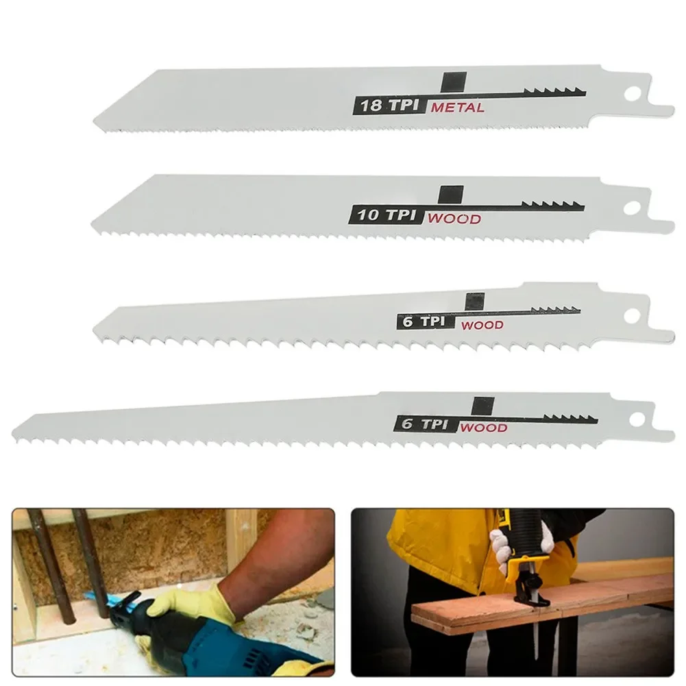 4ชิ้นใบเลื่อยแบบลูกสูบใบเลื่อยหลายใบเลื่อยสำหรับตัดไม้โลหะสำหรับ Bosch Makita Dewalt หน้ากาก DIY W ของขวัญ
