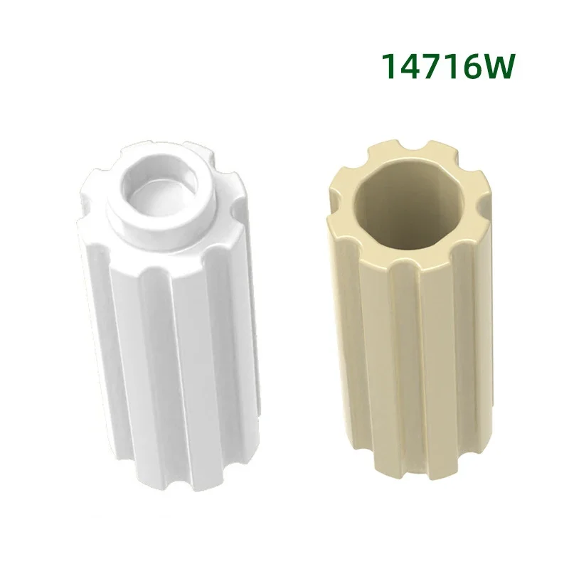 MOC 10 stuks onderdeel 14716W speciale ronde Romeinse zuil gat bouwstenen set huis kasteel muur ommanteling stenen DIY speelgoed kindercadeaus