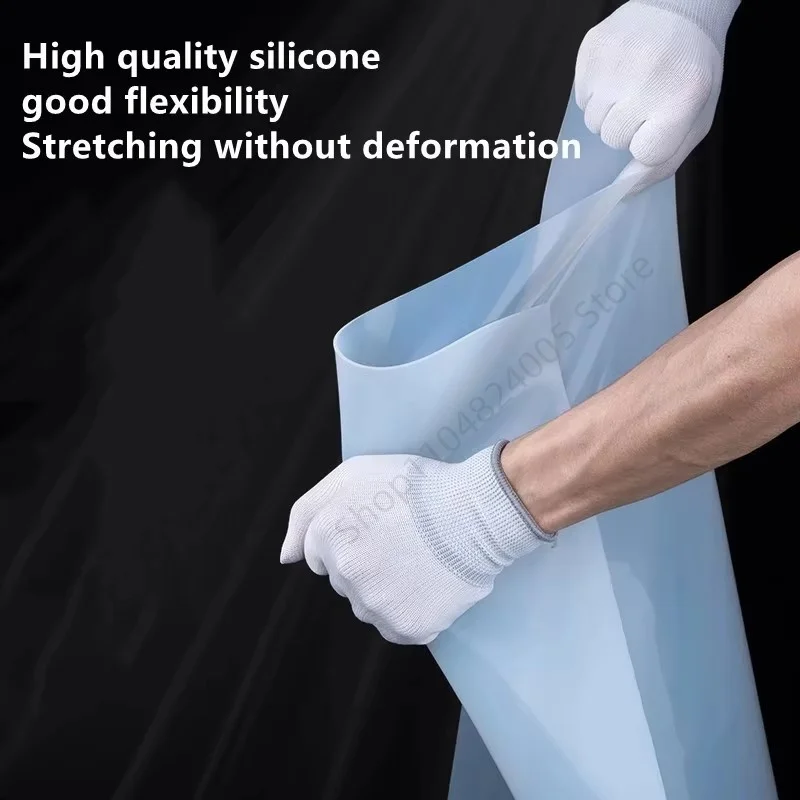 Translucent Silicone Rubber Sheet 1/2/3mm White Silicone Gasket No Peculiar Smell High Temperature Resistance Silicone Sheet