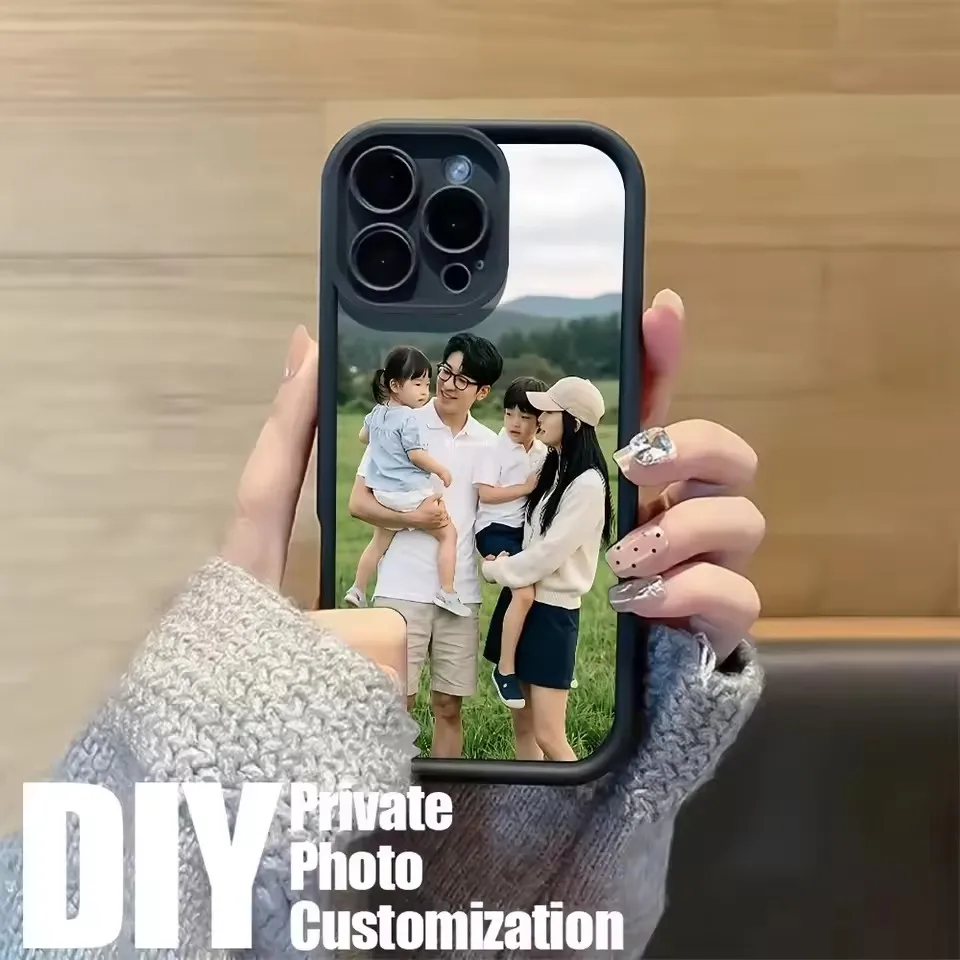 Matte Silicone Case For iPhone 18 17 15 14 16 13 12 11 Pro Xs Max 8 7 Plus Mini 16e 17e DIY Customized Family Photos Soft Cover