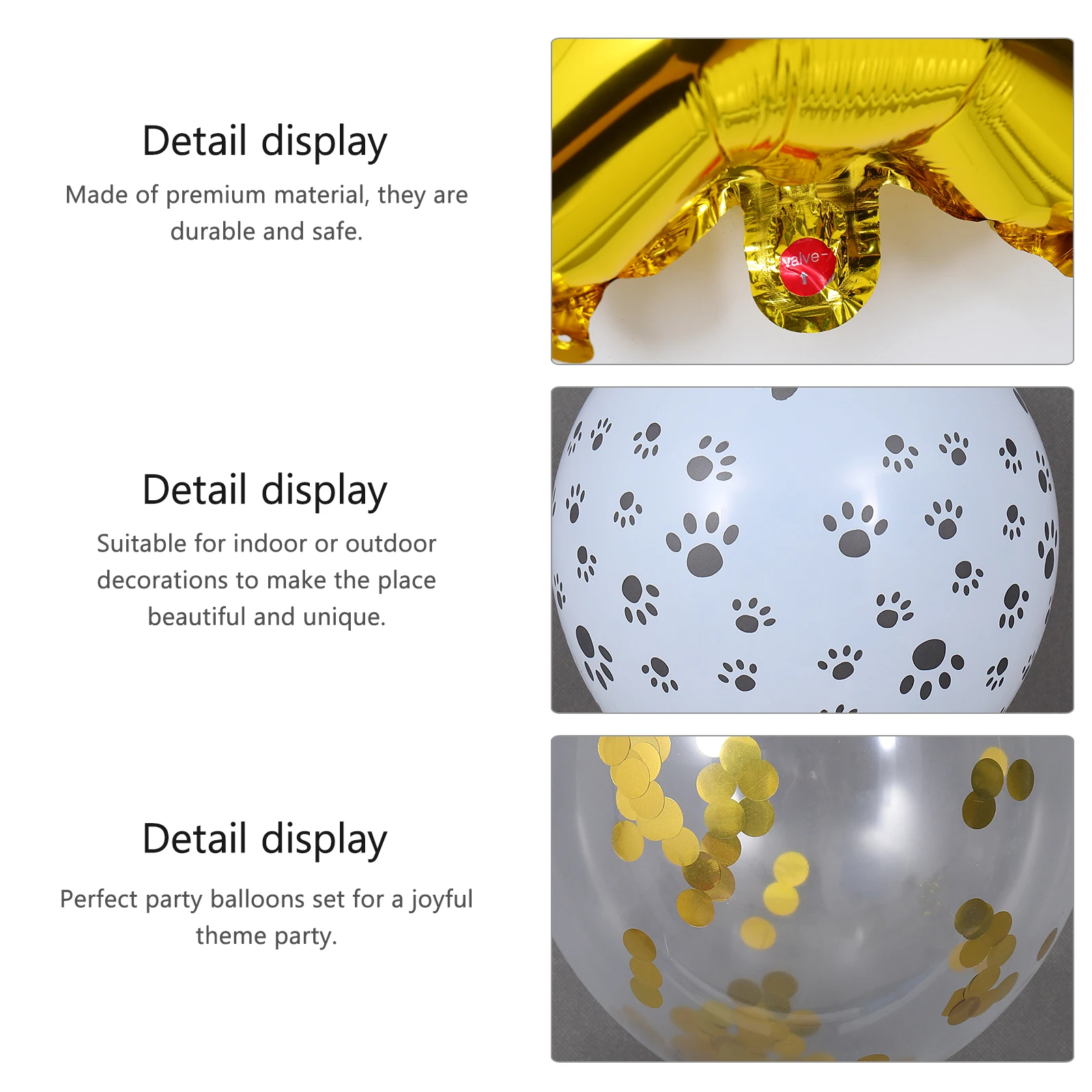 

Pet Birthday Party Decoration Balloons Set Aluminum Foil Creative Safe Supplies Decorations Indoors Outdoors Stage Theme
