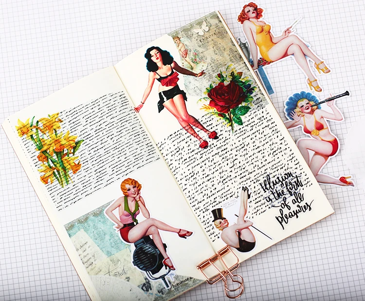 Vintage Victoria Rose naklejki papierowe rękodzieło i naklejki do scrapbookingu książka dekoracyjna naklejka DIY artykuły papiernicze — zdjęcie 6