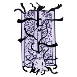 Anime Fullmetal Alchemist The Gate of Truth Enamel Pin Brooch Badge Backpack Pins Hat Jewelry Accessories Black White Manga