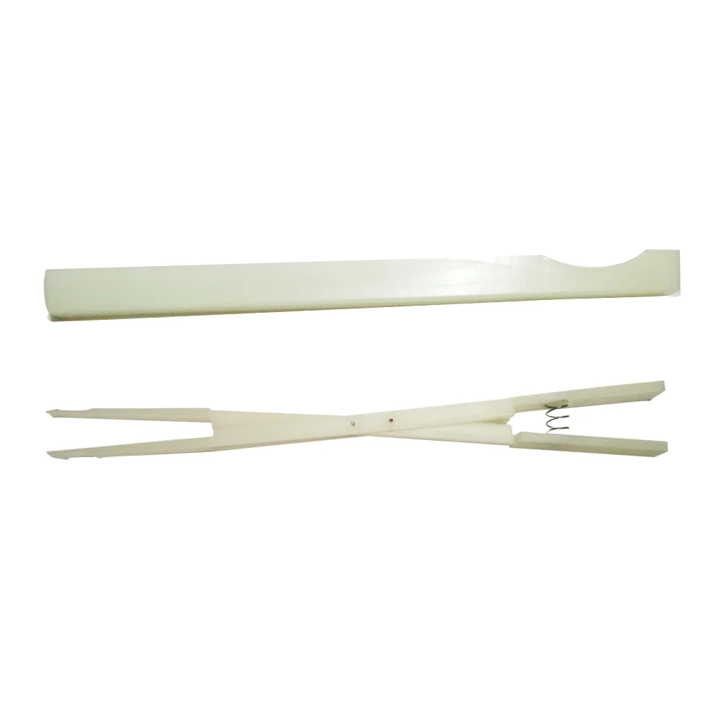 

Piano Tuning Tool White Nylon Mute Clamp 20x2x1cm Treble Mute Tweezer Design Durable Keyboard Parts Accessories Musical