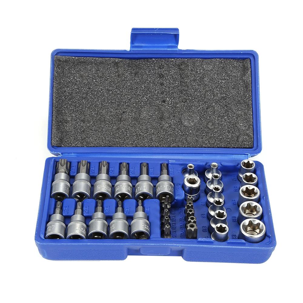 34 Pezzi Chiavi a Bussola Torx