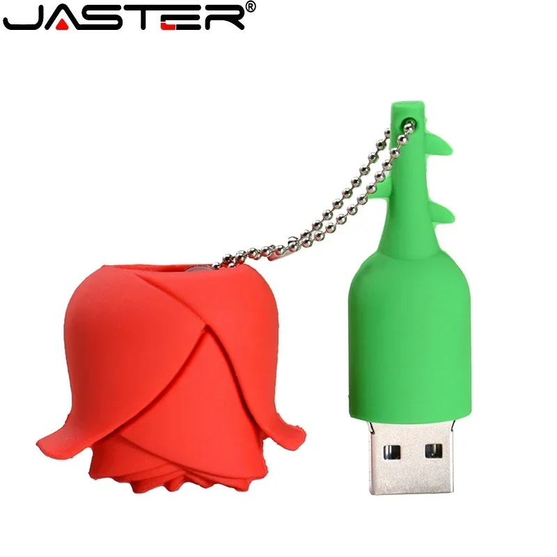 Jaster Pen Drive Cartoon Rode Roos 16 Gb 32 Bloem Usb Flash Drive Memory Stick Pendrive