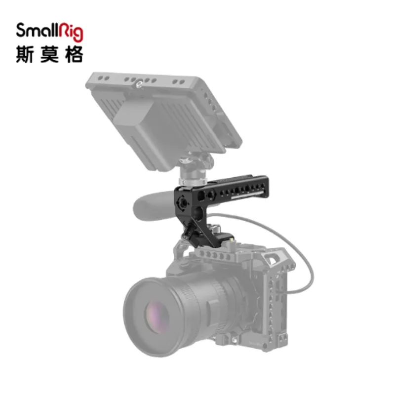 

SmallRig Универсальная верхняя ручка с холодной башмаком для цифровой зеркальной камеры, клетка, мониторы, светодиодный микрофон, крепление для обуви, подарок, сделай сам