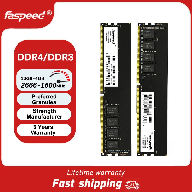 

Оперативная Память DDR4 DDR3 2666 МГц 1600 МГц 4 ГБ 8 ГБ 16 ГБ 3200 2400 1333 МГц DDR3 UDIMM 1,2 в для настольных ПК DDR4 ОЗУ для Intel AMD