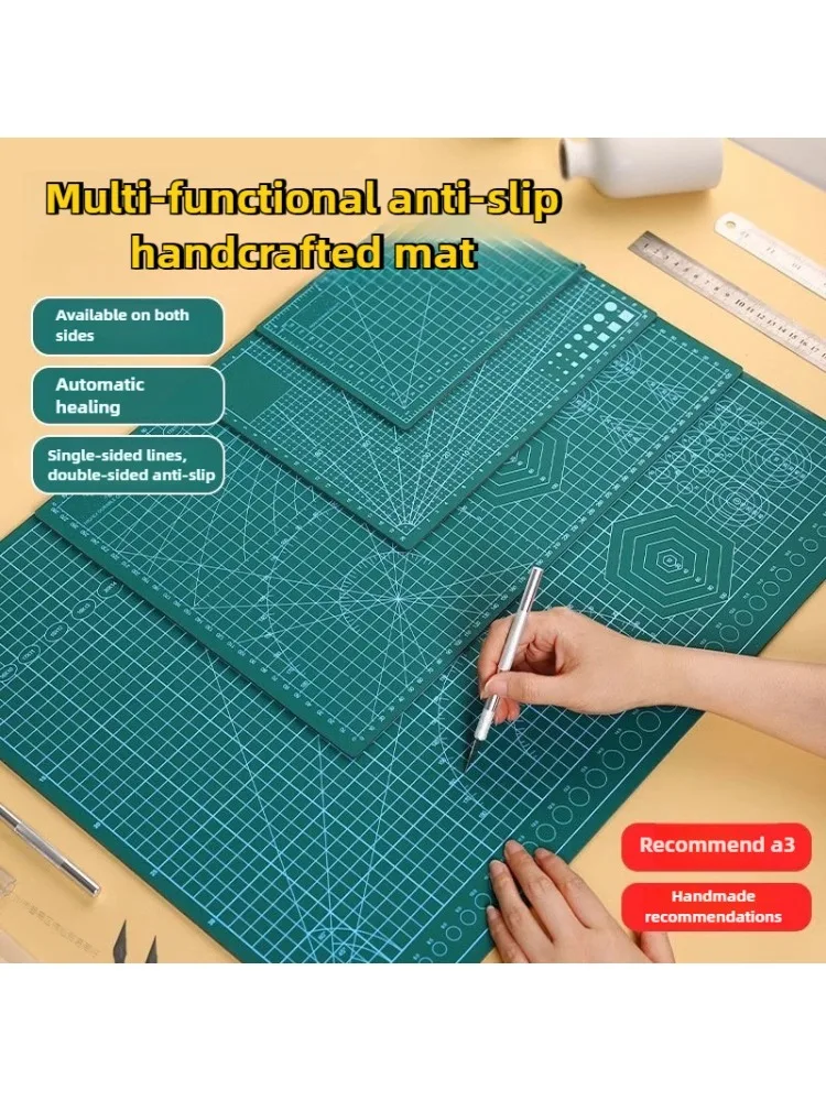PVC-Schneidematte, Werkbank-Pad zum Nähen, DIY, Lederhandwerk, Messer, Gravur, doppelseitig, rutschfest, langlebig