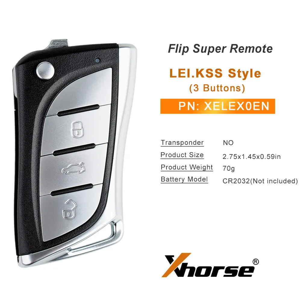 1 Stück XHORSE XE Serie Fernbedienungsschlüssel mit Super-Chip XEKF20EN XEKF21EN XELEX0EN XEDS01EN XEMQB1EN XEB510EN Autoschlüssel für VVDI Key Tool – Detail 12