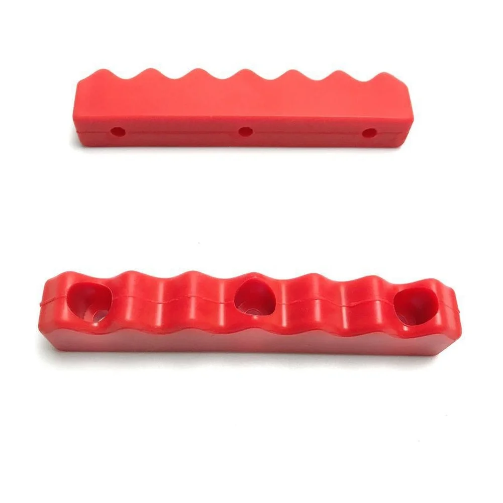 4pcs Red Wave Texture Rubber Shock Absorber Anti-slip Waterproof Foot Pads For Treadmill Running Machine Fitness Equipment Parts