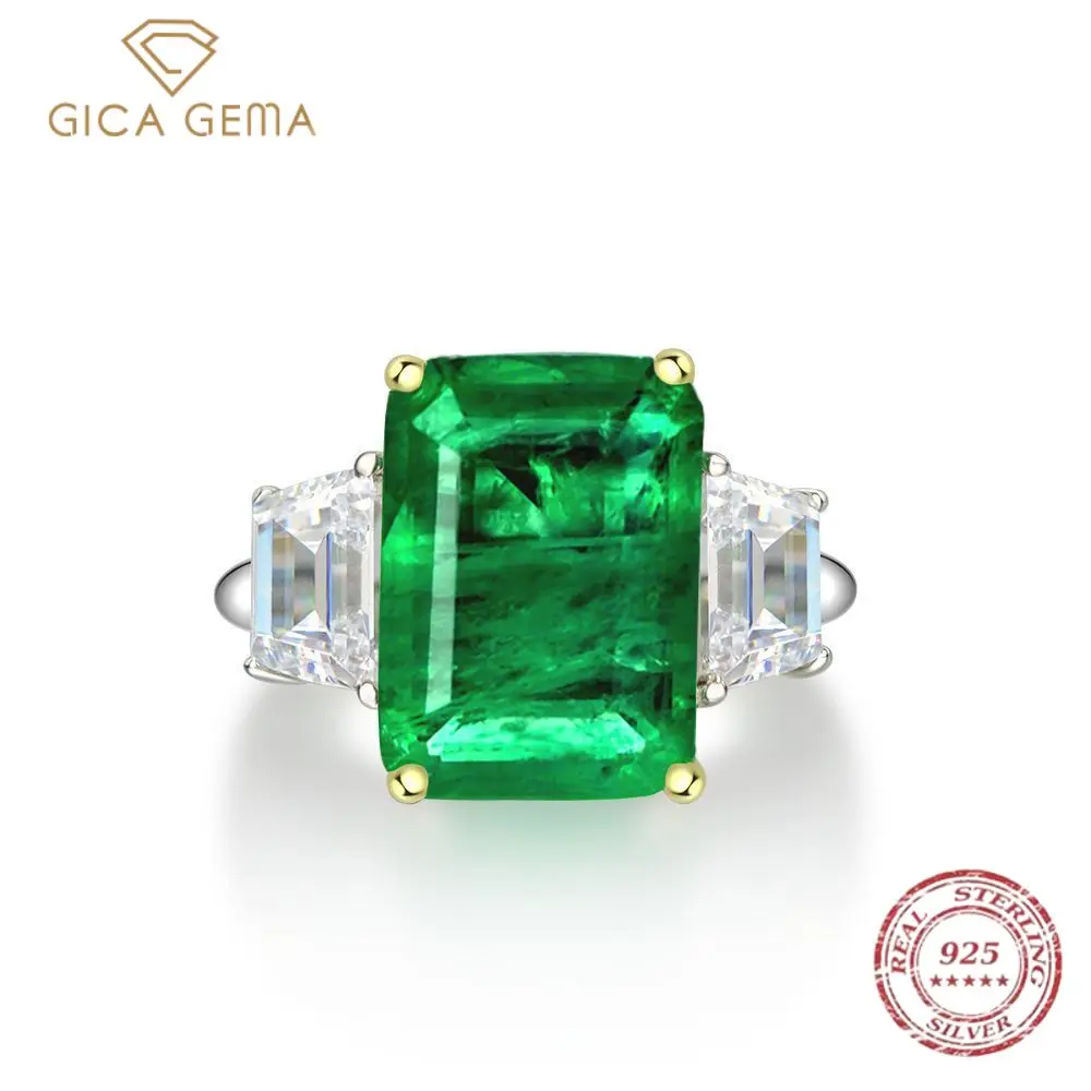 gema gema 100 925 prata esterlina criado moissanite esmeralda pedra preciosa birthstone casamento anel de noivado joias finas por atacado 01