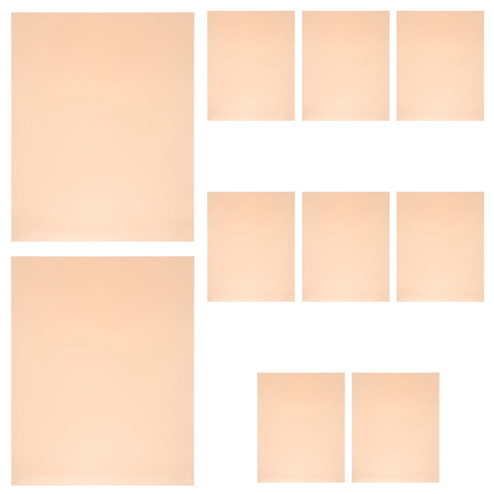 

10 Pcs Filter Plate Colored PVC Transparent Sheets for Glass Teaching Light Correction Film Plastic DIY Accessories