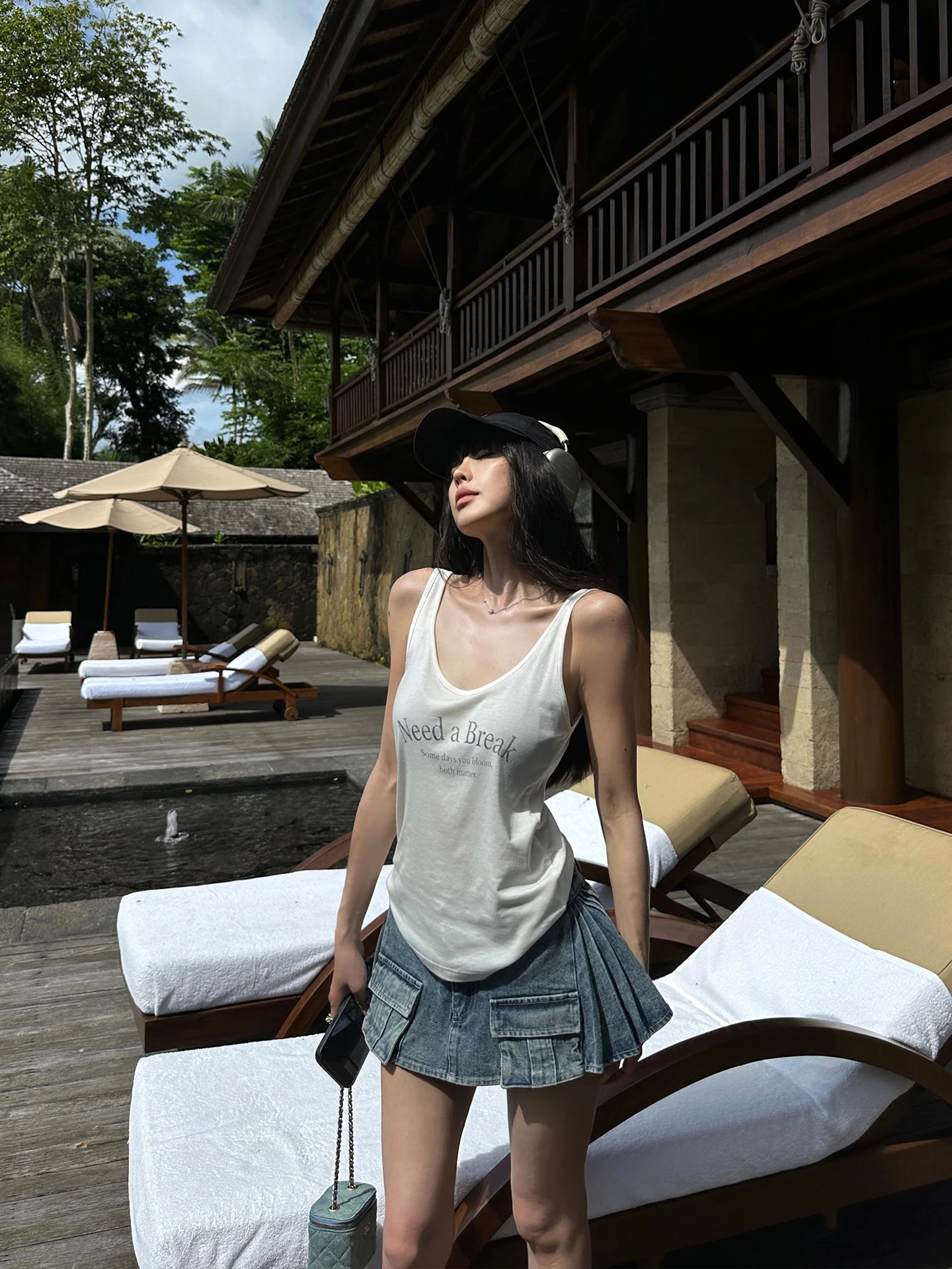 

Юбка Warden Dynamic Denim Blue женская летняя рабочая, А-силуэт, средней длины, повседневный стиль, с карманами