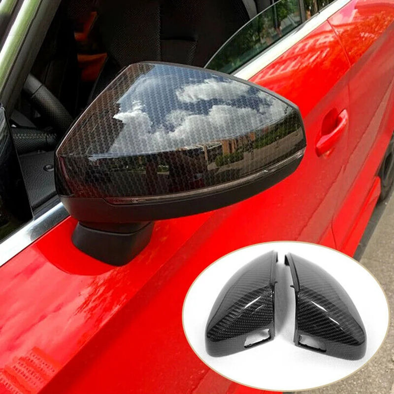 

For Audi A3 S3 RS3 2013 2014 2015 2016 2017 2018 2019 Upgrade Real Carbon Fiber Rear view mirrors Trim Cap Case Cover Auto parts