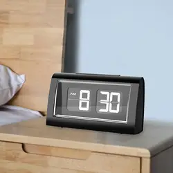 Flip Desk Clock Snooze Clock Electric Digital Clock Large Display Auto Flip Digital Alarm Clock for Adults Living Room Bedroom