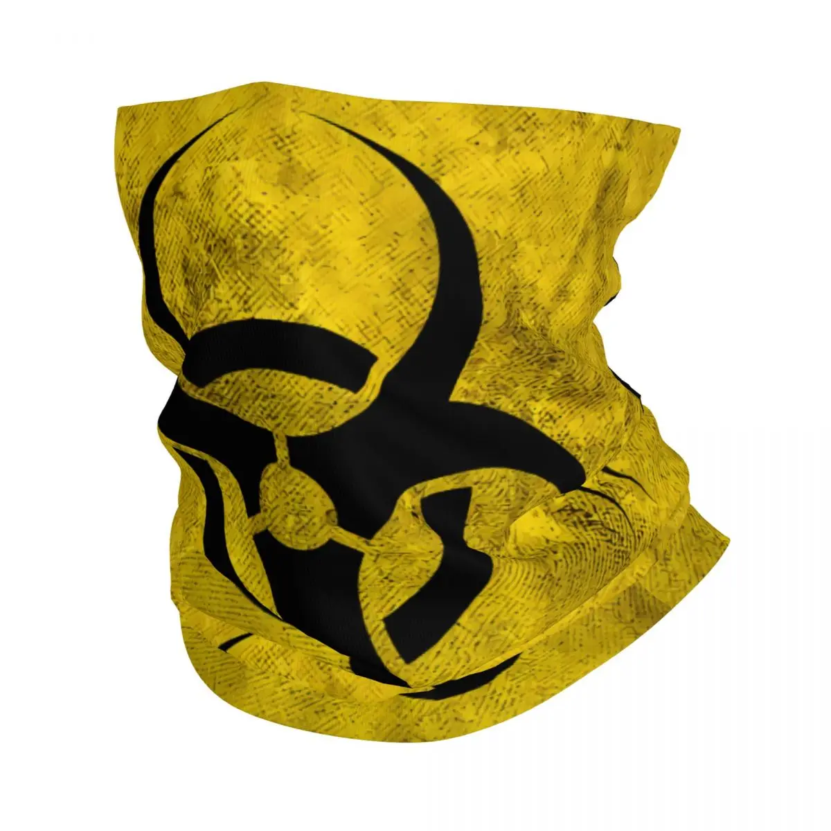 Yellow Sign Scarf Neckerchief Neck Face Mask Polyester