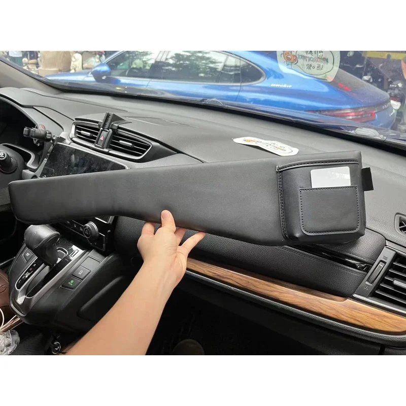 Tempat duduk mobil kulit Plug celah kursi otomatis Anti bocor penyimpanan Anti jatuh untuk Interior pengemudi kartu telepon kacamata kantong Organizer