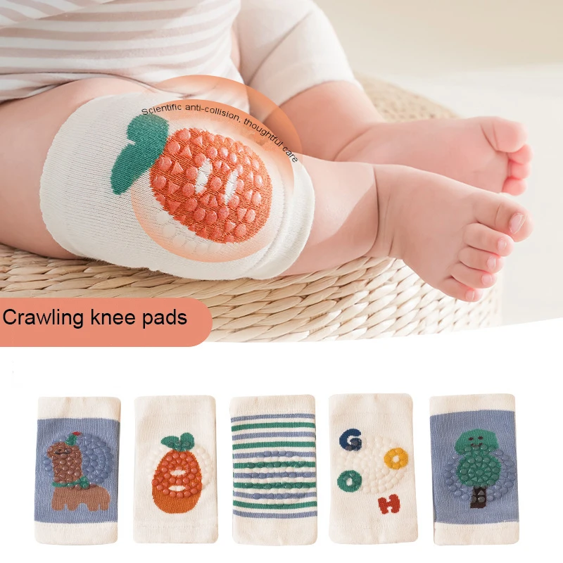 Baby Crawling Knee Pads Anti-Slip Walking Knee Covers Protective Gear High Elasticity Sleeve Covers for Toddlers