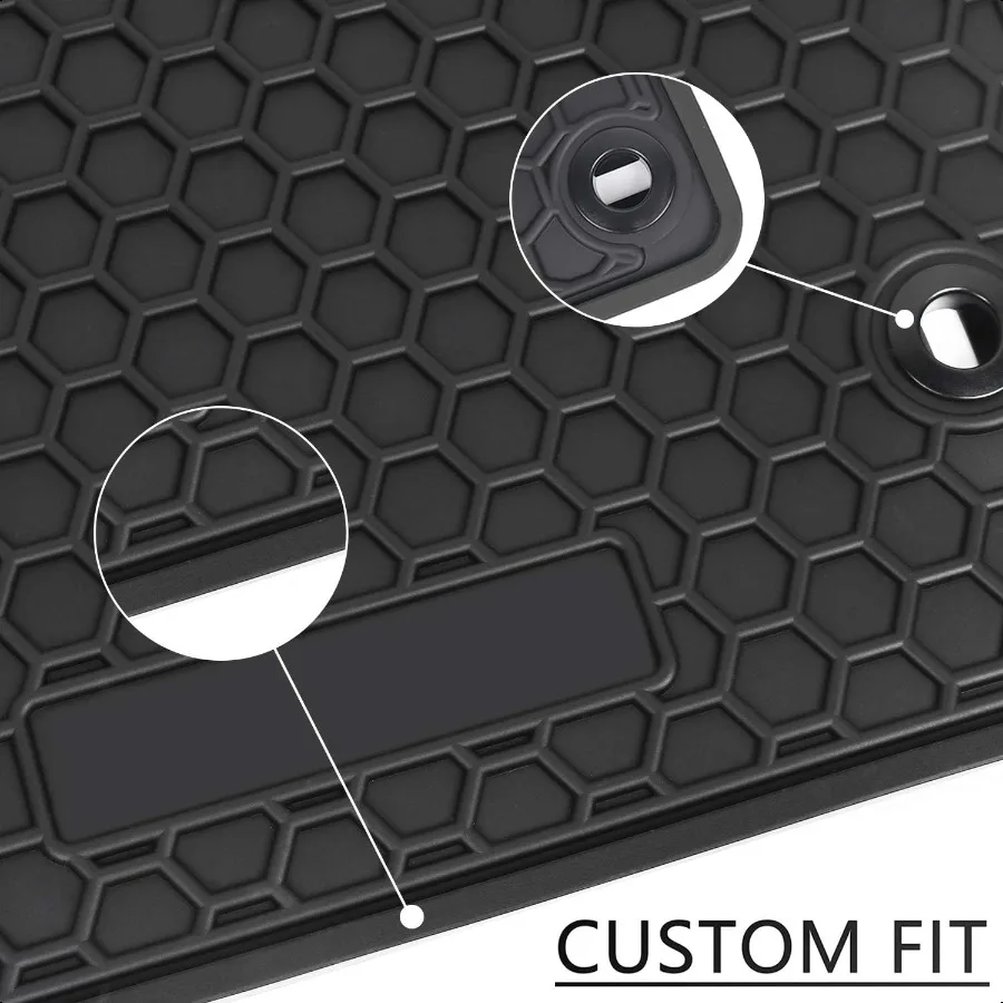 Car Rubber Floor Mat for  CRV 2023 2024 2025 CRV Included Hybrid Custom Fit Black Auto Mats Liner All Weather Protection Heavy