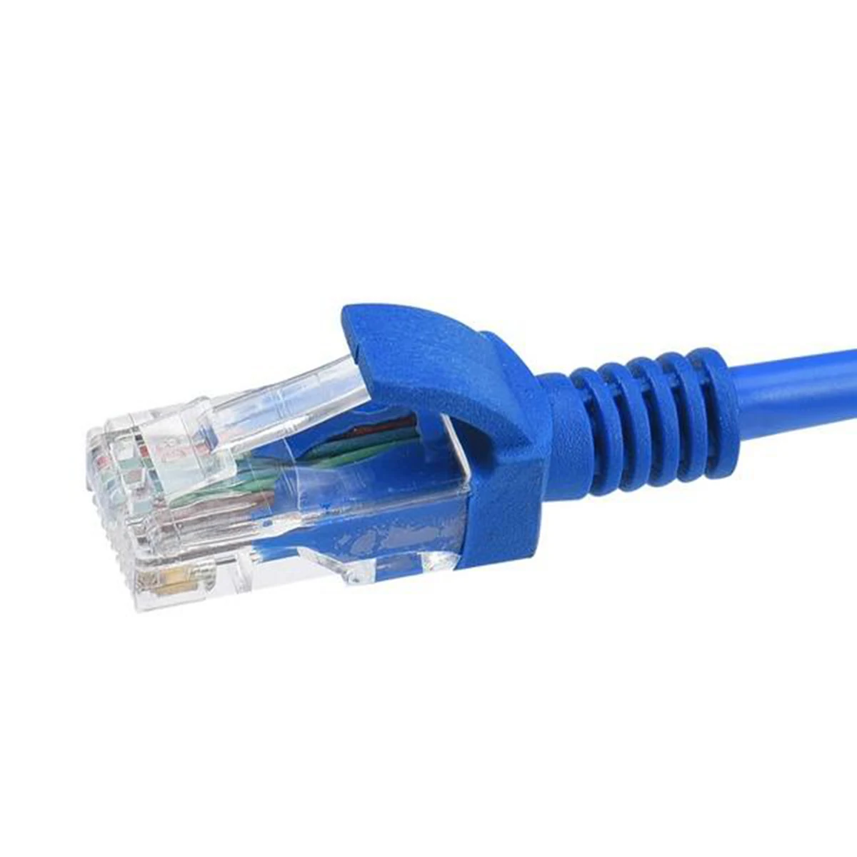 

High Speed Durable Network Cord For Pc Modem Router Blue Long Fray Resistant High Flexibility Fast Charge Reduced Resistance Up