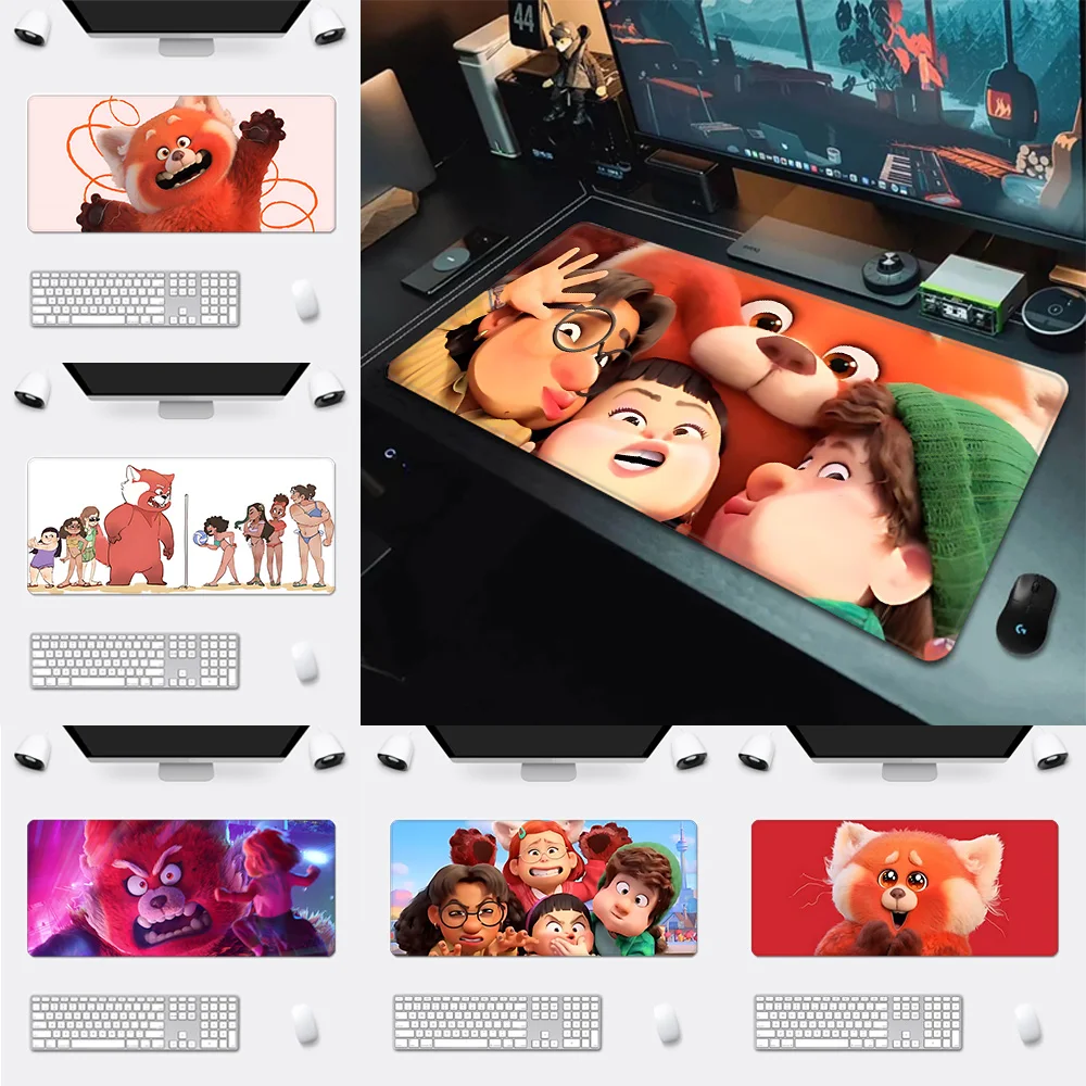 

Turning red cute bear Mousepad HD Printing Computer Gamers Locking Edge Non-slip Mouse Pad XXL90x40cm Keyboard PC Desk Pad