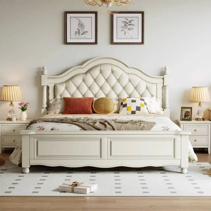 

Clearance Mattresses Double Bed Frame Adults Wooden Queen Double Bed King ForKids Letto Matrimoniale Furniture Home