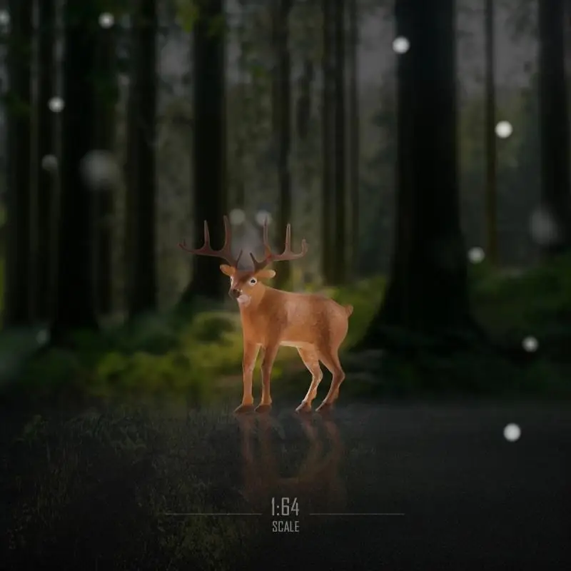 Muñeco de Papá Noel de alce de Navidad en miniatura, escala 1/64, modelo Mini DIY, paisajismo, accesorios de fotografía a pequeña escala, decoración de exhibición