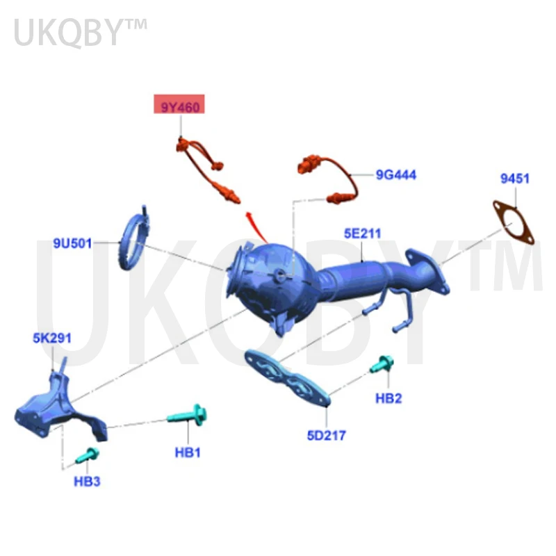 apply Fo rt e Front oxygen sensor E1GA9Y460GA