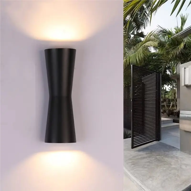 

ABCA-Mordern 10W LED настенный светильник, уличный водонепроницаемый светильник с двумя головками, бра для прихожей, спальни, коридора, сада, веранды