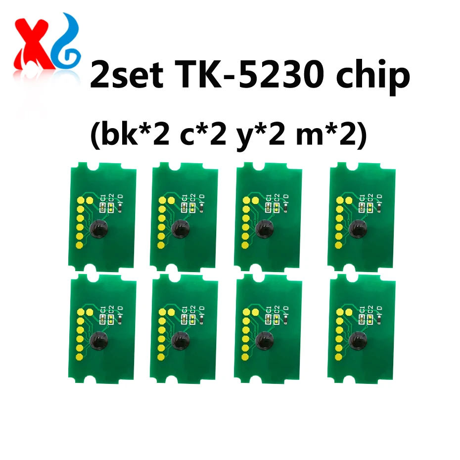 8PCS EUR TK5230K TK5230 TK-5230 Toner Chip For Kyocera ECOSYS M5521cdn M5521cdw M5521 P5021 P5021cdn P5021cdw
