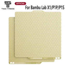 Upgrades PEI Honeycomb Build Plate 257x257mm für Bambu Lab P1P/P1S/X1/X1C/X1E Honeycomb Square PEI Doppelseitiger PEI Federstahl