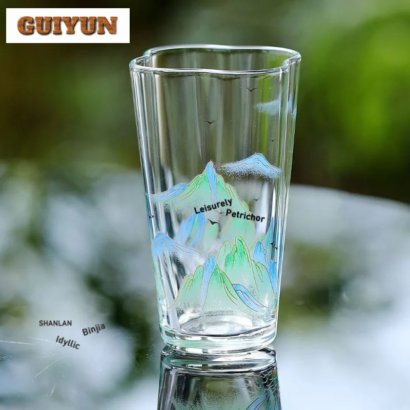 160ml Glass Teacup Zen Tea Bowl Single Cups Tea-tasting Personal Cup Jianzhan Master Cups Oolong Tea Household Drinkware Craft