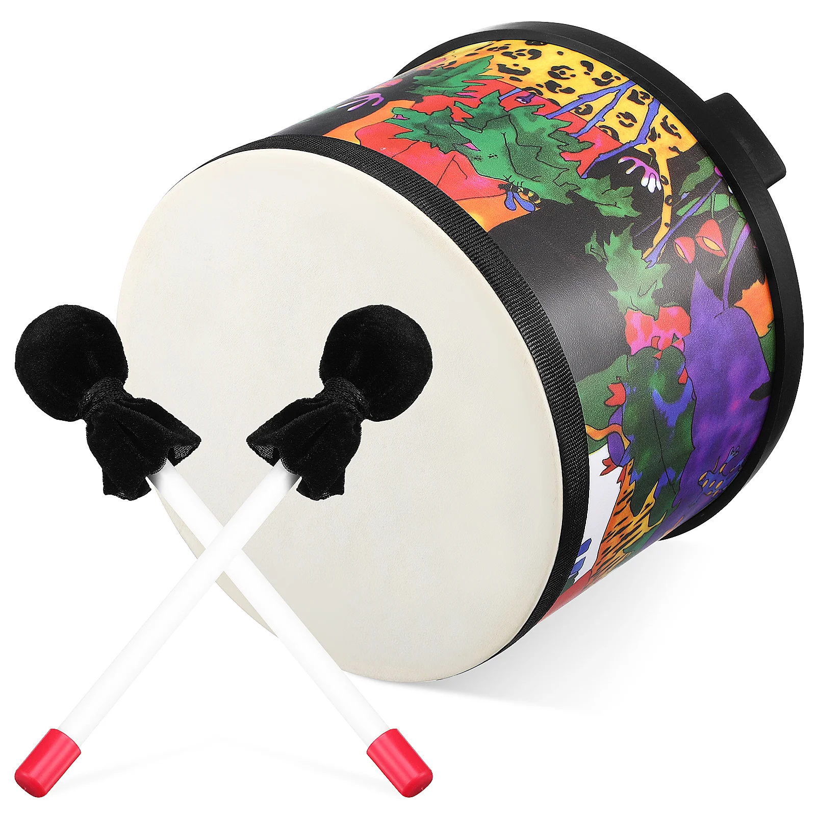 20*17cm Hand Percussion Instruments Drum Kit Drums For Kids Ages 5-9 Polyester Head 9-12