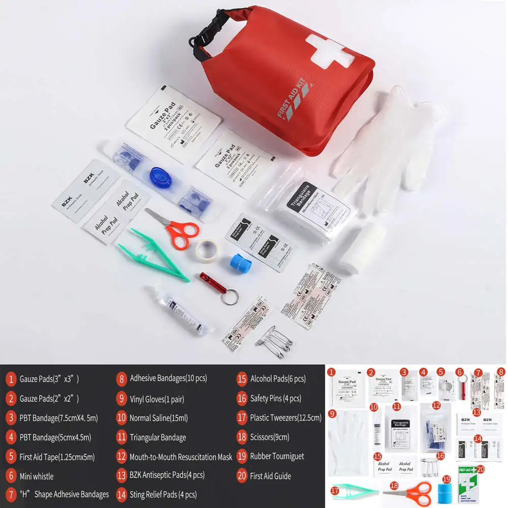 IDrybag مقاوم للماء الإسعافات الأولية قارب حقيبة جافة التخييم التجديف السفر مكتب اللوازم الطبية الإسعافات الأولية حقيبة محمولة #2