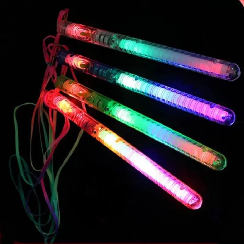 New Colorful Flashing Wand LED Glow Light Up Stick Patrol Blinking Concert Party Favors Christmas Supply