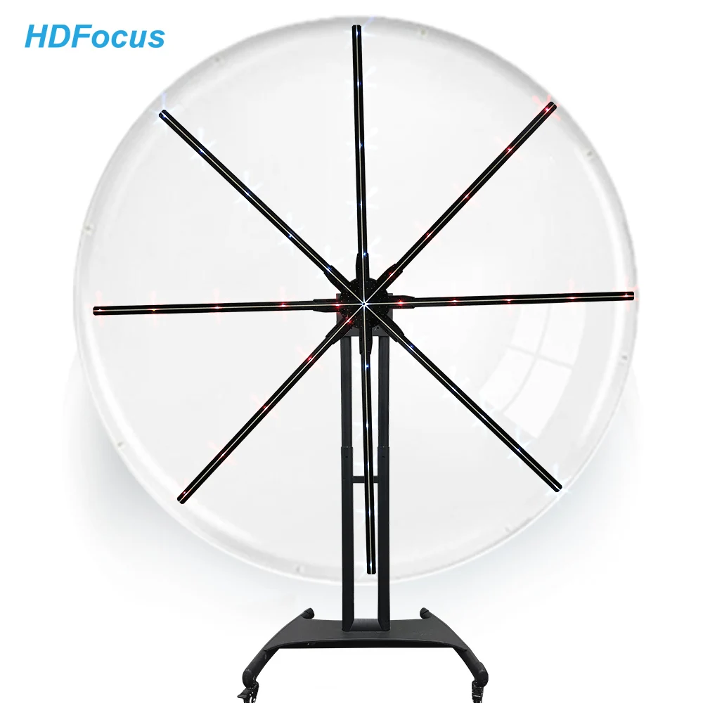 Big Hologram Fans Outdoor 180Cm 3D Holographic Projector With Cover Smart App Control Hologram Device For Advertising Display